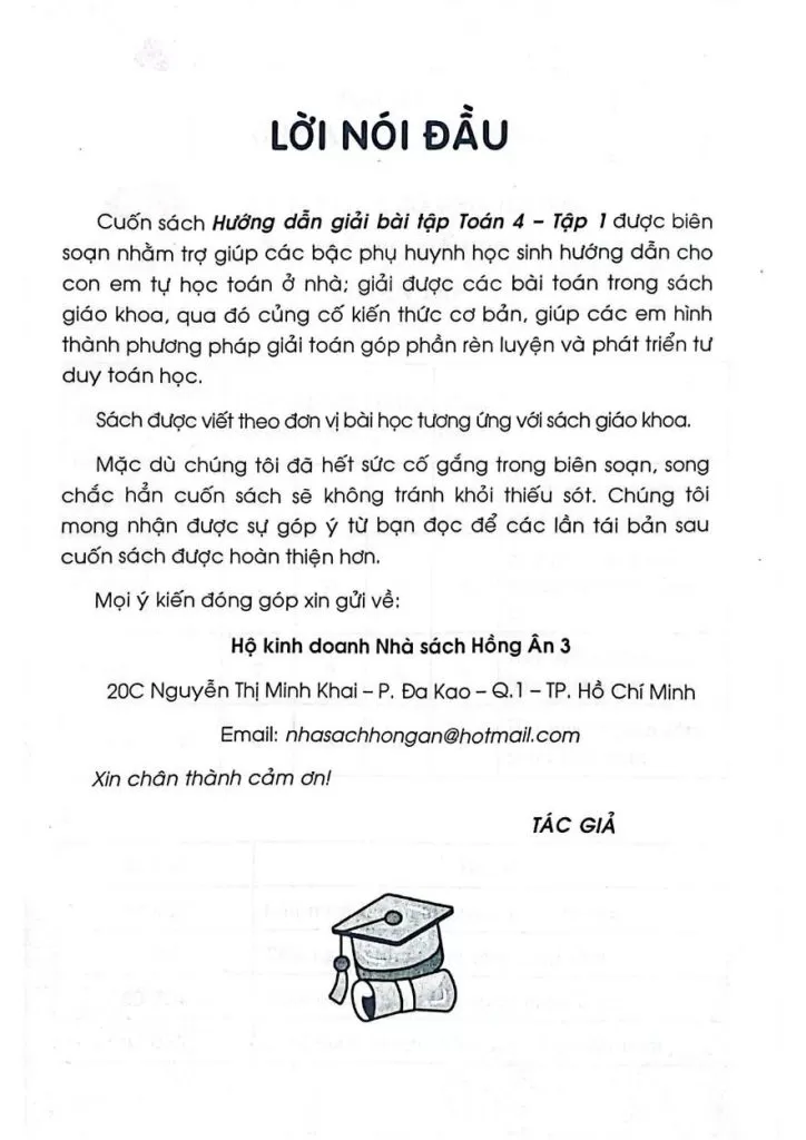 HƯỚNG DẪN GIẢI BÀI TẬP TOÁN LỚP 4 - TẬP 1 (Bám sát SGK Kết nối tri thức với cuộc sống)